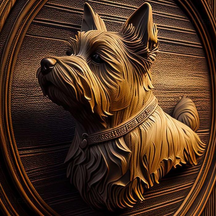 3D model Czech Terrier dog (STL)